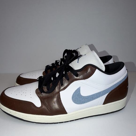 Jordan Shoes - Jordan Air Jordan 1 Low SE Men's Sneakers Brown/Blue Grey FQ7832-142